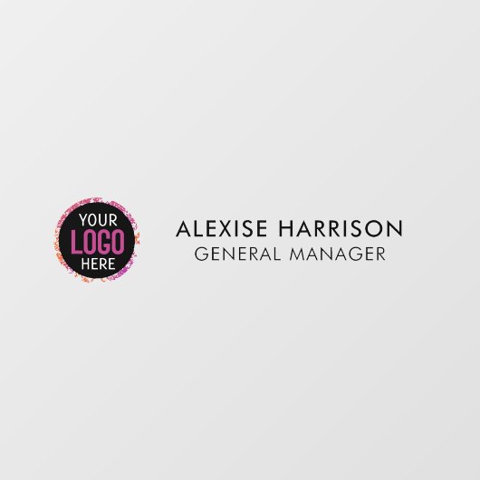 Autocollant Pour Fenêtre Enseigne de bureau Plaque nominative Porte Entrepr (Feuille)