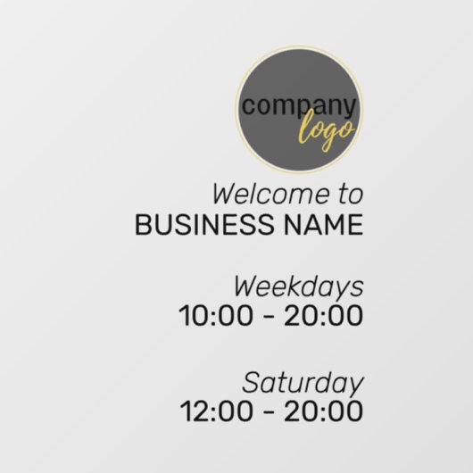 AUTOCOLLANT POUR FENÊTRE ENSEIGNE DE LOGO DE PROPRIÉTAIRE D'AFFAIRES PROFES (Feuille)