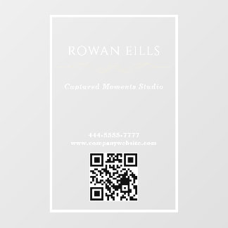 Autocollant Pour Fenêtre Enseigne de porte QR de logo de bureau professionn