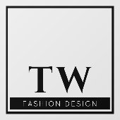 Autocollant Pour Fenêtre Enseigne de société de mode Transparent Noir (Feuille)