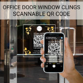 Autocollant Pour Fenêtre Enseigne en verre transparent clair avec code QR p