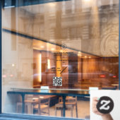 Autocollant Pour Fenêtre Enseigne personnalisée d'heures d'ouverture de mag (Fenêtre de café)