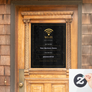 Autocollant Pour Fenêtre Enseigne WiFi moderne personnalisée