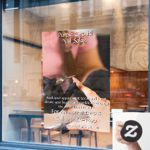 Autocollant Pour Fenêtre Ensemble de personnalisation d'ongles de salon de 