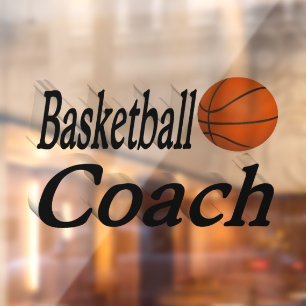 Autocollant Pour Fenêtre Entraîneur de basket-ball