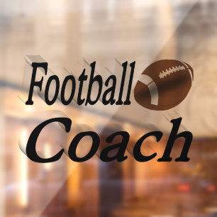 Autocollant Pour Fenêtre Entraîneur de football