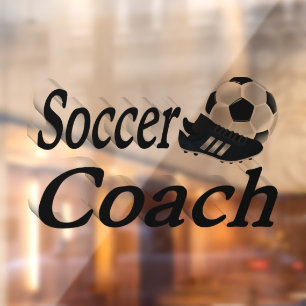 Autocollant Pour Fenêtre Entraîneur de football
