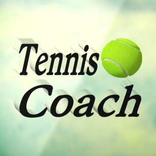 Autocollant Pour Fenêtre Entraîneur de tennis