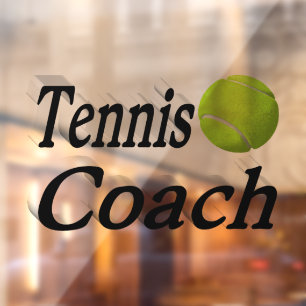 Autocollant Pour Fenêtre Entraîneur de tennis