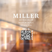 Autocollant Pour Fenêtre Entrepreneur de Bâtiment Qr Code Simple & Professi (Feuille 2)