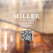 Autocollant Pour Fenêtre Entrepreneur de Construction Qr Code Simple & Prof (Feuille 2)