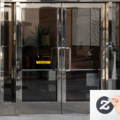 Autocollant pour fenêtre - Entreprise d'abeilles (Porte de bureau)