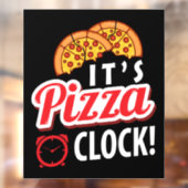 Autocollant Pour Fenêtre Entreprise d'art de mots de magasin de pizza cool (Feuille 2)