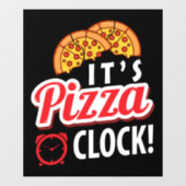 Autocollant Pour Fenêtre Entreprise d'art de mots de magasin de pizza cool (Feuille)