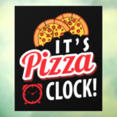 Autocollant Pour Fenêtre Entreprise d'art de mots de magasin de pizza cool (Feuille 3)