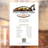 Autocollant Pour Fenêtre Entreprise de Construction de Matériel Lourd Profe (Feuille 2)