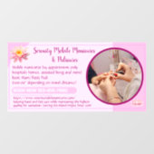 Autocollant Pour Fenêtre Entreprise de manucure pédicure personnalisée pour (Feuille)