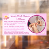 Autocollant Pour Fenêtre Entreprise de manucure pédicure personnalisée pour (Feuille 2)