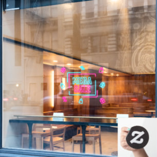 Autocollant Pour Fenêtre Entreprise de Méga Vente de Néon Faux