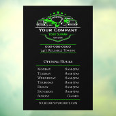 Autocollant Pour Fenêtre Entreprise de remorquage professionnelle, Heures d (Feuille 3)