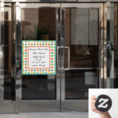 Autocollant Pour Fenêtre Entreprise de salon de café Donut Personnaliser Ai (Porte de bureau)