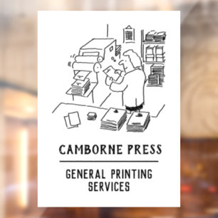 Autocollant Pour Fenêtre Entreprise de services d'impression et d'imprimant