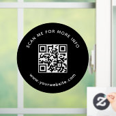 Autocollant Pour Fenêtre Entreprise Professionnelle QR Code Analyse-Moi Pou (Maison)