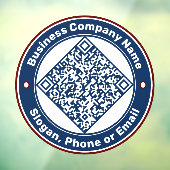 Autocollant Pour Fenêtre Entreprise QR Code promotionnel personnalisé (Feuille 3)