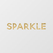 Autocollant Pour Fenêtre Éperche Parties scintillant Glam Or (Feuille)