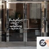 Autocollant Pour Fenêtre Épice citrouille Automne, Citation Automne Clôture (Porte de bureau)