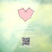 Autocollant Pour Fenêtre Épingles Bobby sur rendez-vous uniquement pour les (Feuille 3)