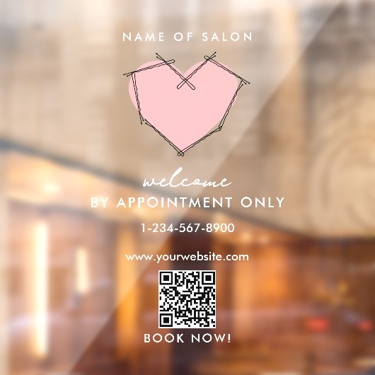 Autocollant Pour Fenêtre Épinglettes Bobby Ouverture Heures d'ouverture Sur (Feuille 2)