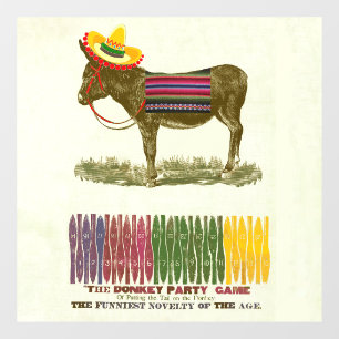 Autocollant Pour Fenêtre Éplucher la queue sur l'âne