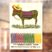 Autocollant Pour Fenêtre Éplucher la queue sur l'âne (Feuille 2)