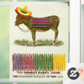 Autocollant Pour Fenêtre Éplucher la queue sur l'âne (Maison)