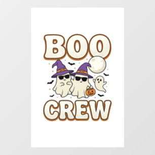 Autocollant Pour Fenêtre Équipage fantôme Halloween Vintage Vector Design_1