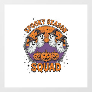 Autocollant Pour Fenêtre Équipe de la saison effrayante T-shirt Halloween f