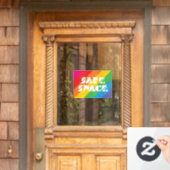 Autocollant Pour Fenêtre Espace sécurisé (Porte d'accueil)