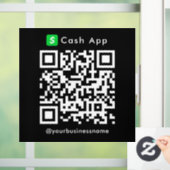 Autocollant Pour Fenêtre Espèces App QR Code de paiement numérisation de pa (Maison)