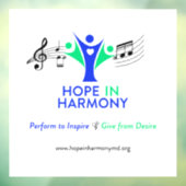 Autocollant Pour Fenêtre Espoir dans Harmony Window Cling (Feuille 3)
