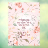 Autocollant Pour Fenêtre Esther 4:14 Bible chrétienne Verse Art (Feuille 3)