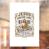 Autocollant Pour Fenêtre étiquette de code-barres Jésus Rachetée Jésus code (Feuille 2)