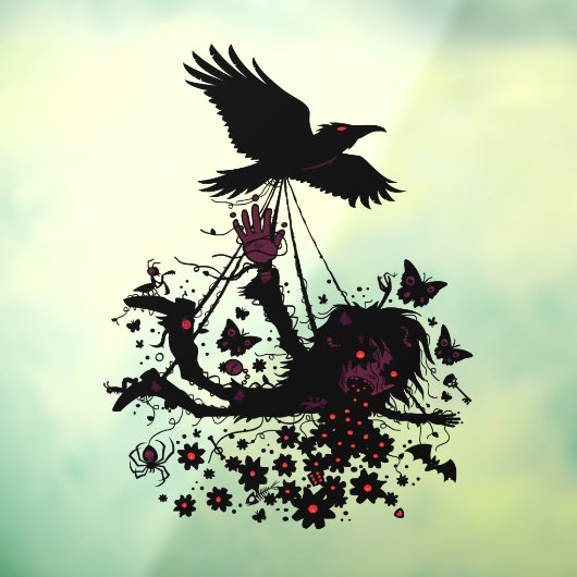 Autocollant Pour Fenêtre Étrange Voyage À Travers Le Ciel (Feuille 3)