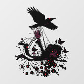 Autocollant Pour Fenêtre Étrange Voyage À Travers Le Ciel (Feuille)