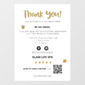 Autocollant Pour Fenêtre *~* EXAMEN QR AP8 MERCI mignon Emoji (Feuille)