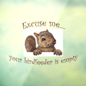 Autocollant Pour Fenêtre Excusez-moi, votre éleveur est vide (Feuille 3)
