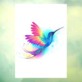 Autocollant Pour Fenêtre Exotic Rainbow Hummingbird (Feuille 3)