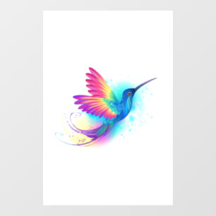 Autocollant Pour Fenêtre Exotic Rainbow Hummingbird