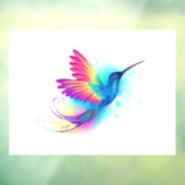 Autocollant Pour Fenêtre Exotic Rainbow Hummingbird (Feuille 3)