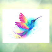 Autocollant Pour Fenêtre Exotic Rainbow Hummingbird (Feuille 3)